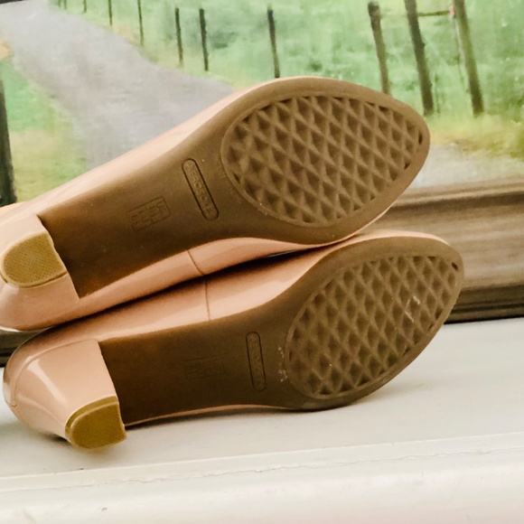 Aerosole Shore thing heels Blush Nude pumps 2” chunky heel size 8.5M Event Party - Picture 10 of 15